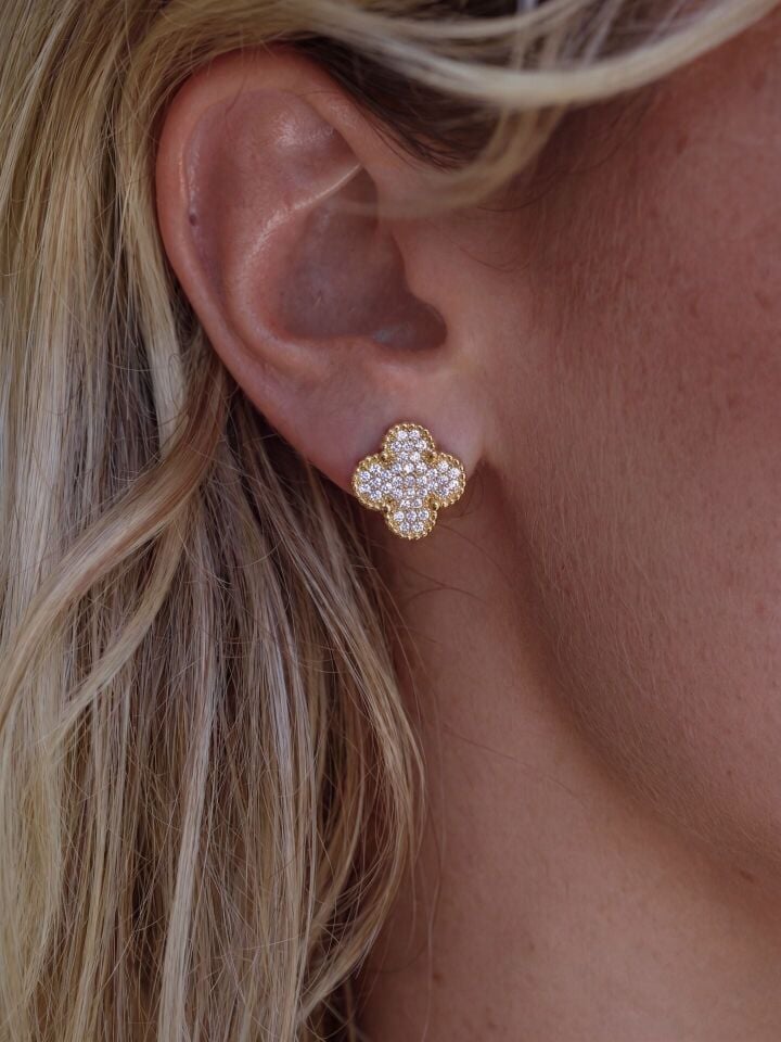 18K Gold Renk Tasarım Küpe