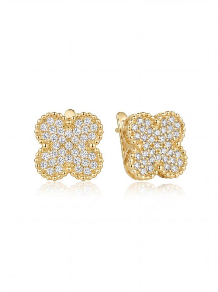 18K Gold Renk Tasarım Küpe