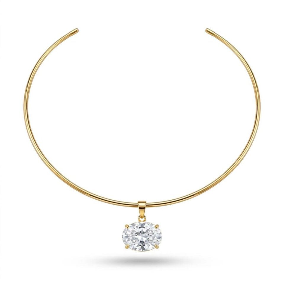 Oval Choker Kolye