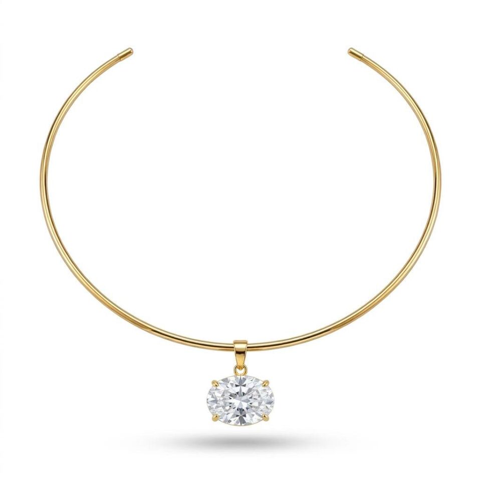 Oval Choker Kolye
