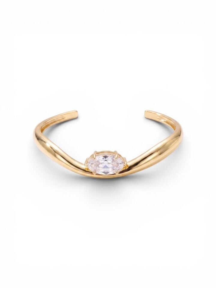 Oval Taşlı Markiz Bileklik