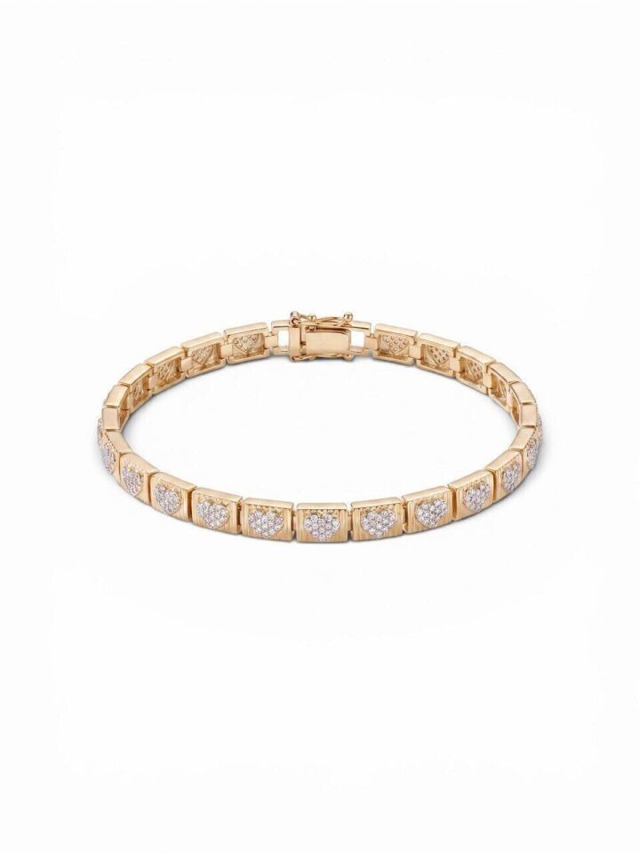 Kalp Detay Dövme Bileklik