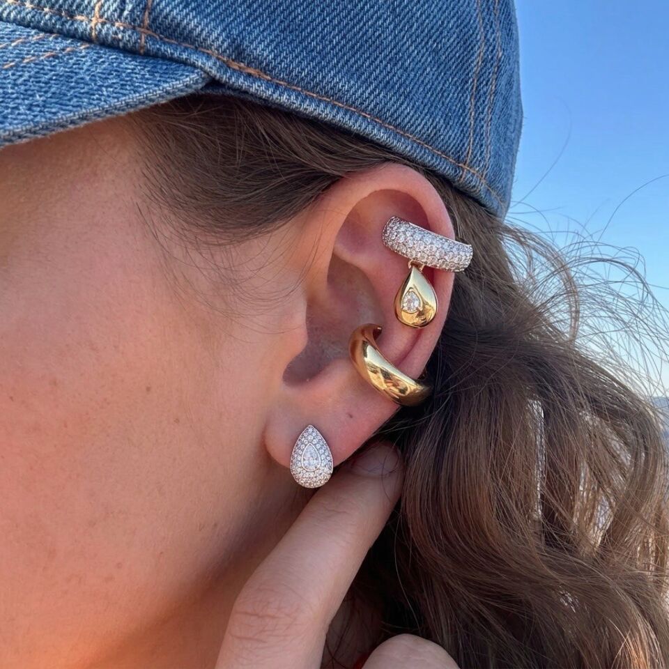 Damla Zirkon Earcuff