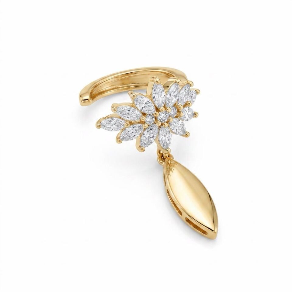 Kesme Taşlı Earcuff