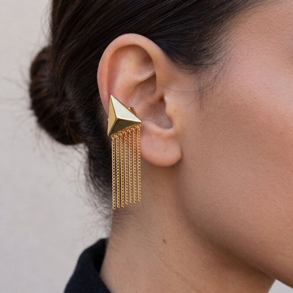 Üçgen Sallantılı Earcuff