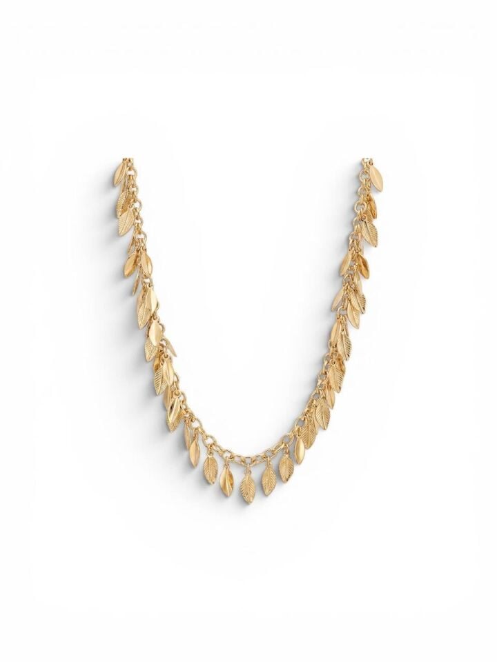 Saçaklı Gold Kolye